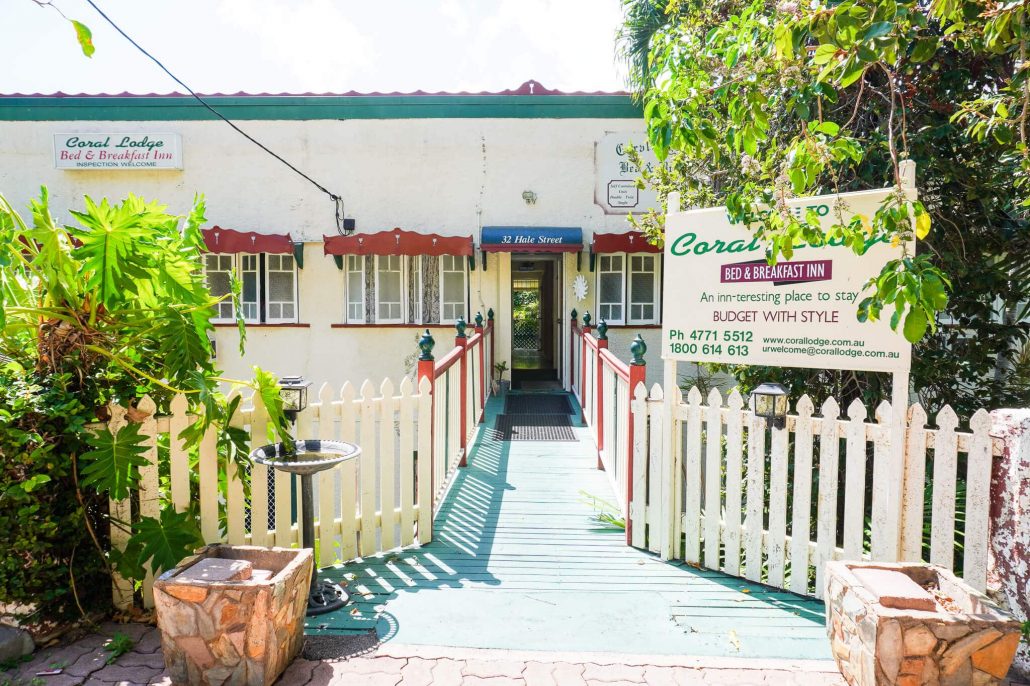 Front of Coral Lodge Townsville+-